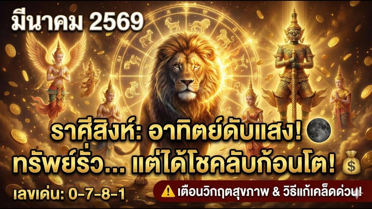 🦁 ราศีสิงห์ มีนาคม 2569: 