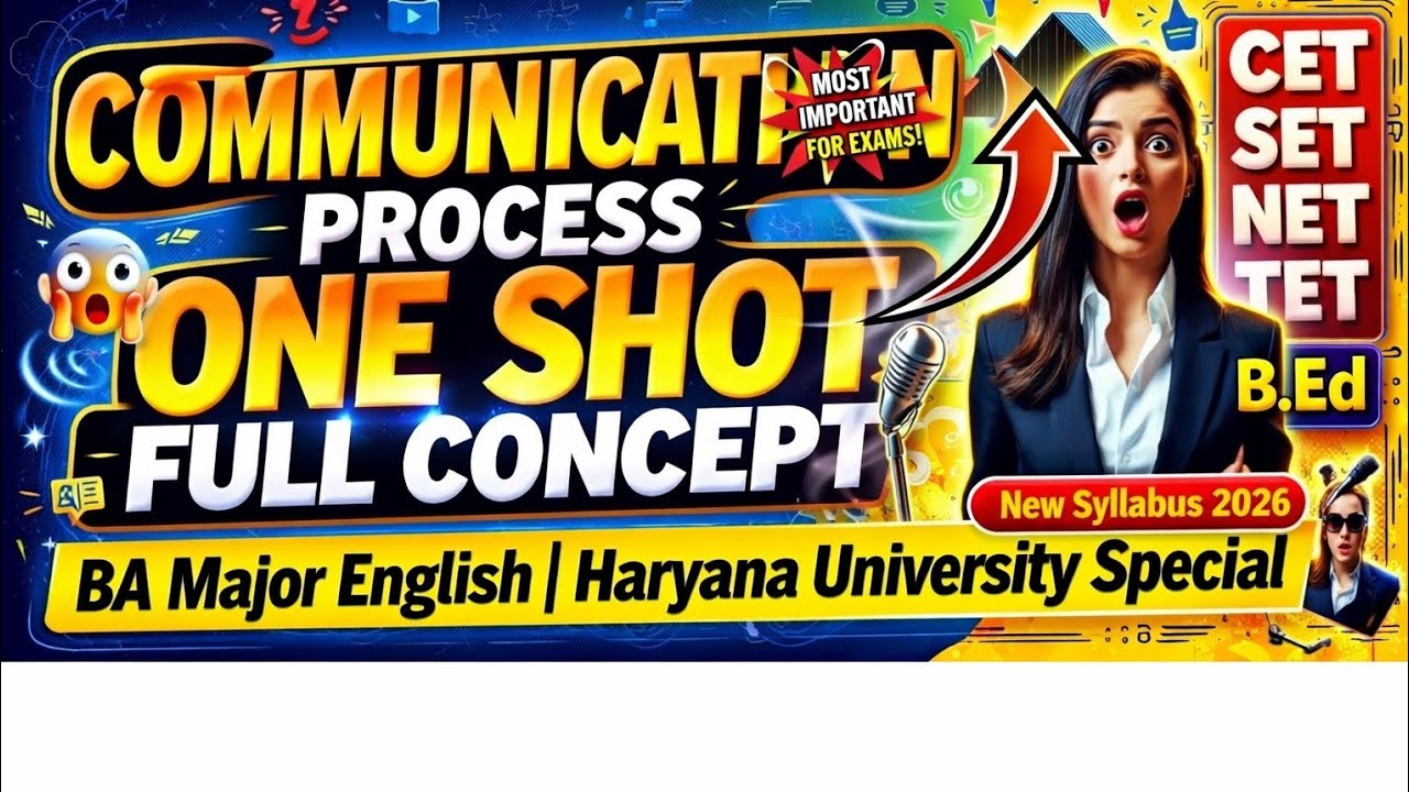  Process of Communication Explained Most Important Topic for CET & TET 🔥#viral #english #ctet #yt 