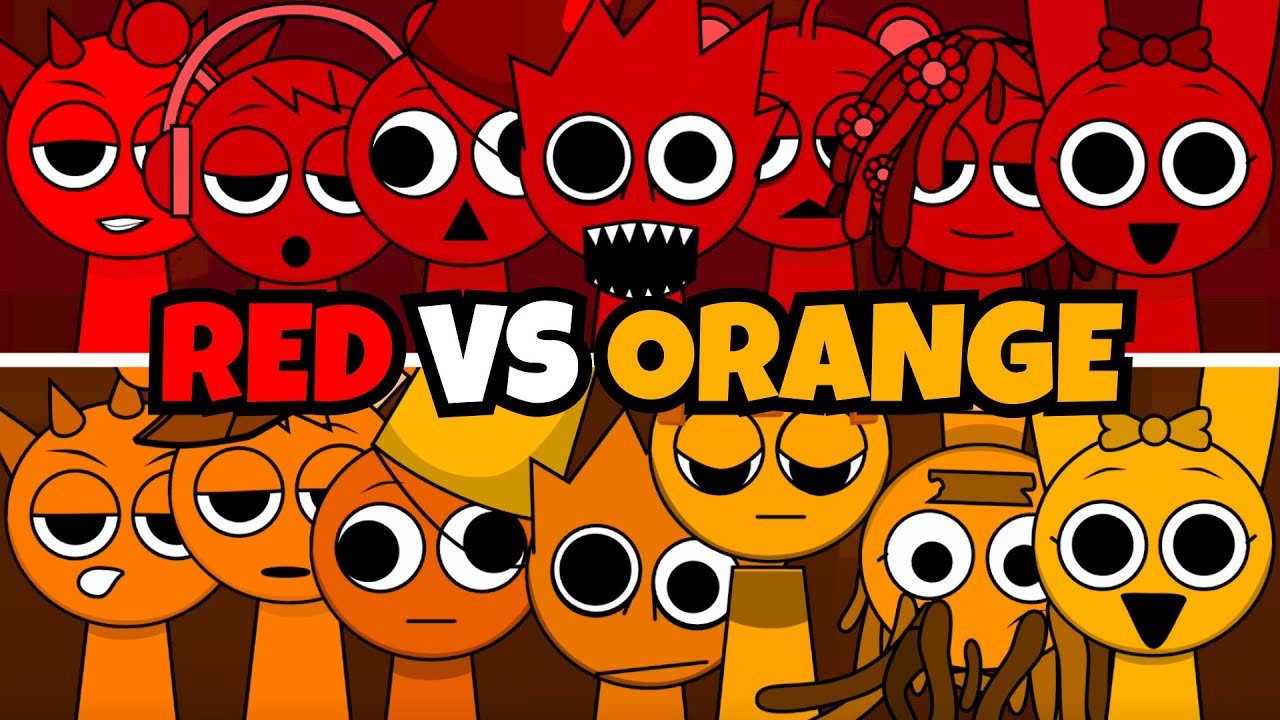 Incredibox Sprunki Colorbox RED VS ORANGE NEW SOUNDS