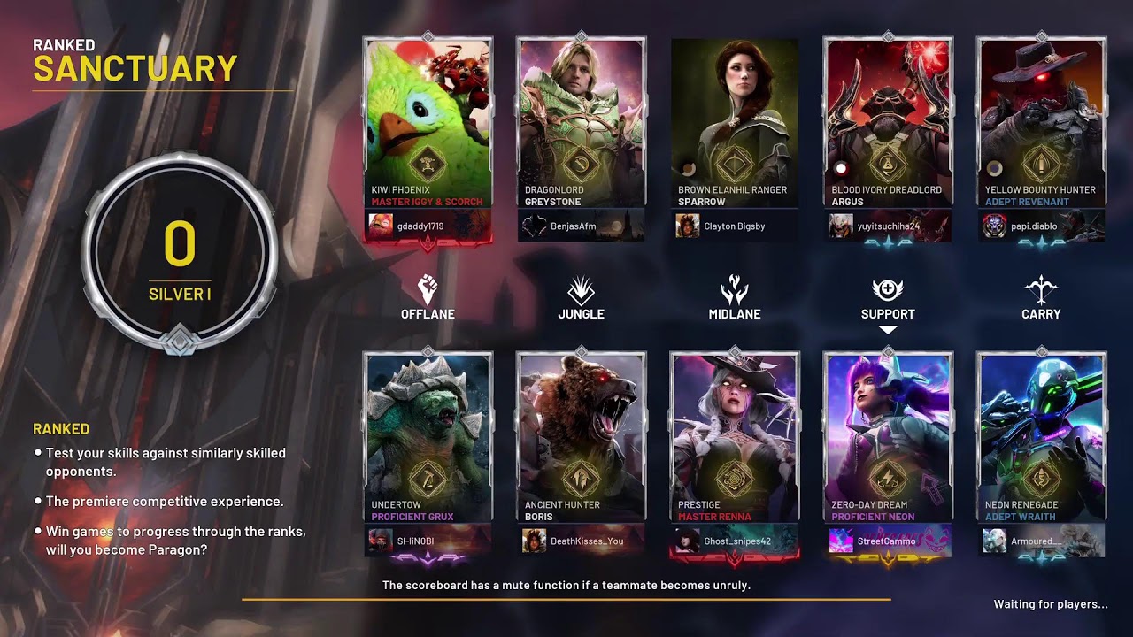 Predecessor Ranked Matches March 15th 2026