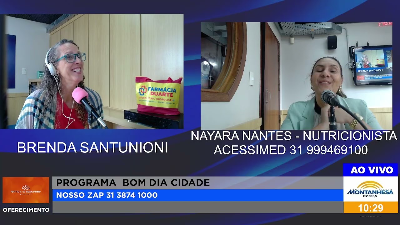 NUTRIÇÃO PARA AS MULHERES com a Nutricionista Nayara Nantes da ACESSIMED 31 999469100
