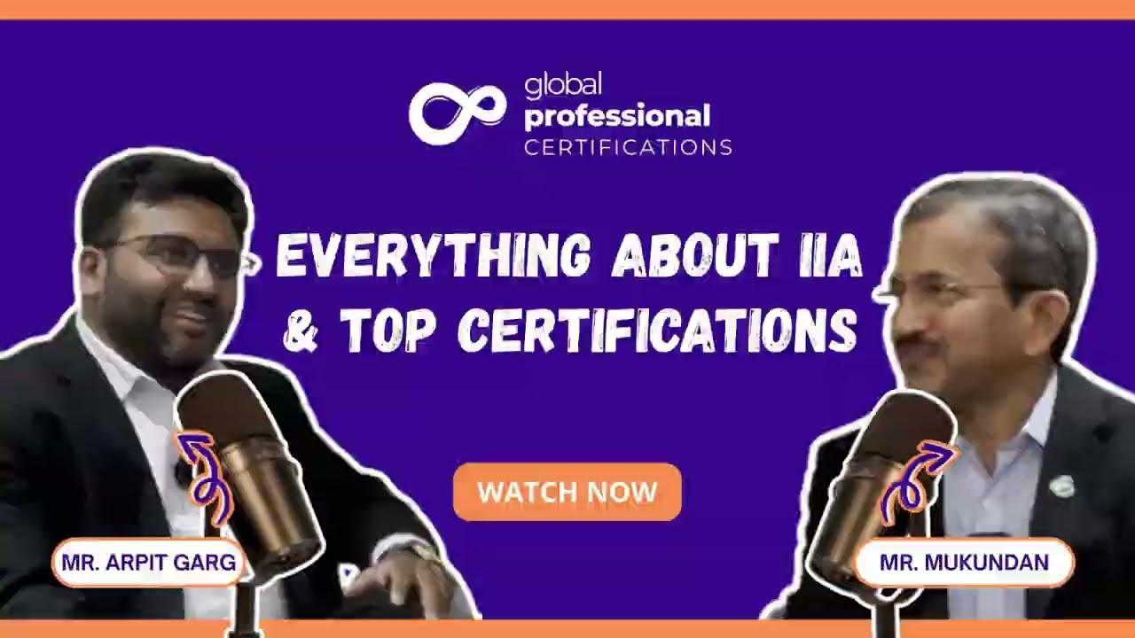 Everything About IIA India & CIA Certification | Interview with IIA India CEO Mukundan K V