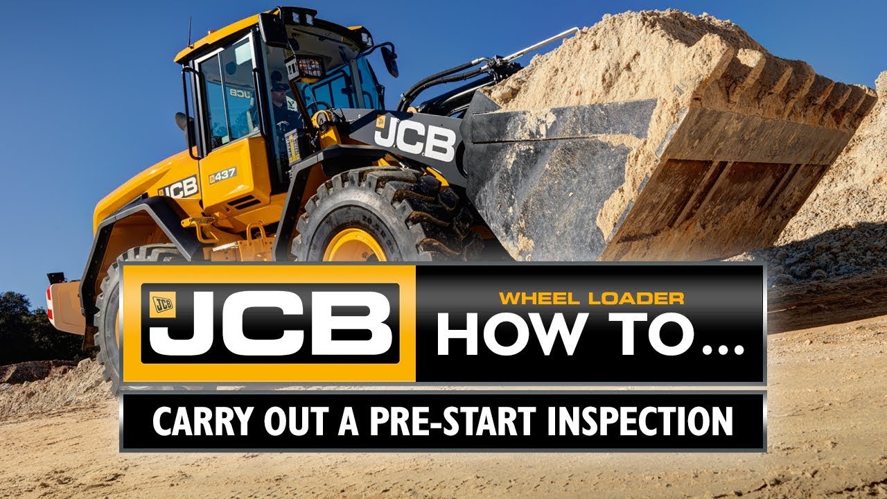 JCB Wheel Loader How To - Carry out a pre-start inspection