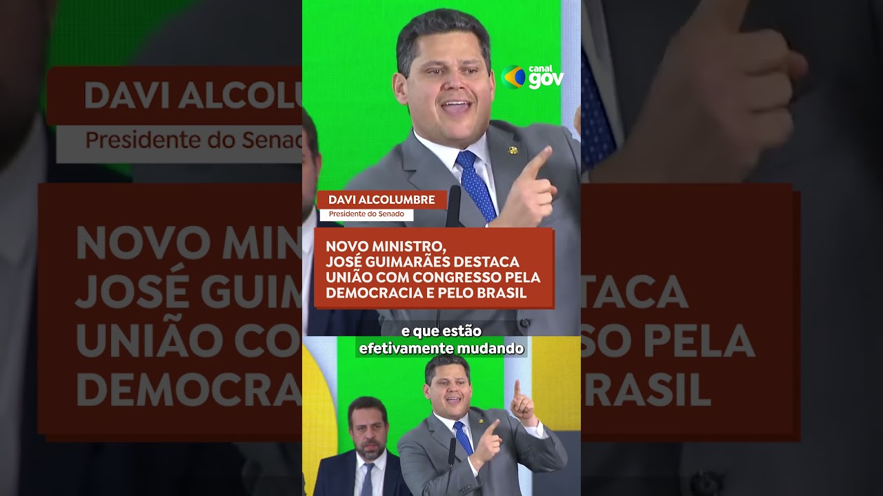 NOVO MINISTRO TOMA POSSE RESSALTANDO UNI&Atilde;O COM CONGRESSO | #uni&atilde;o #governo # congresso