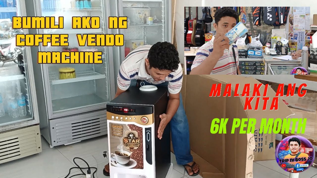 BUMILI AKO NG COFFEE VENDO MACHINE ANG LAKI NG KITA @tripnibossjo