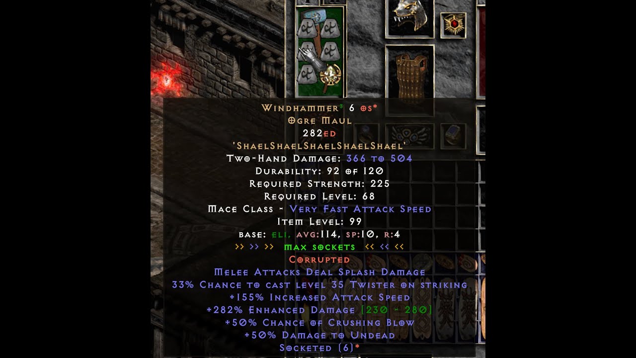 Project Diablo 2: S12 Maul Twister Proc Druid Build T1 sewer showcase PD2