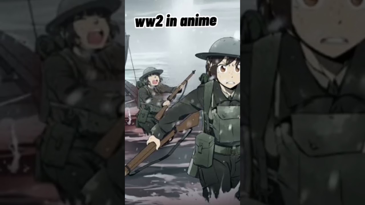 ww2 in anime vs ww2 in real life #military #ww2
