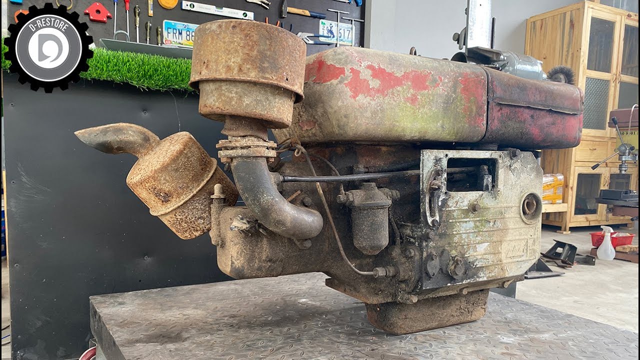 Recovery 20 HP Diesel Engine, Like Recycling From War // Perfect Recovery!