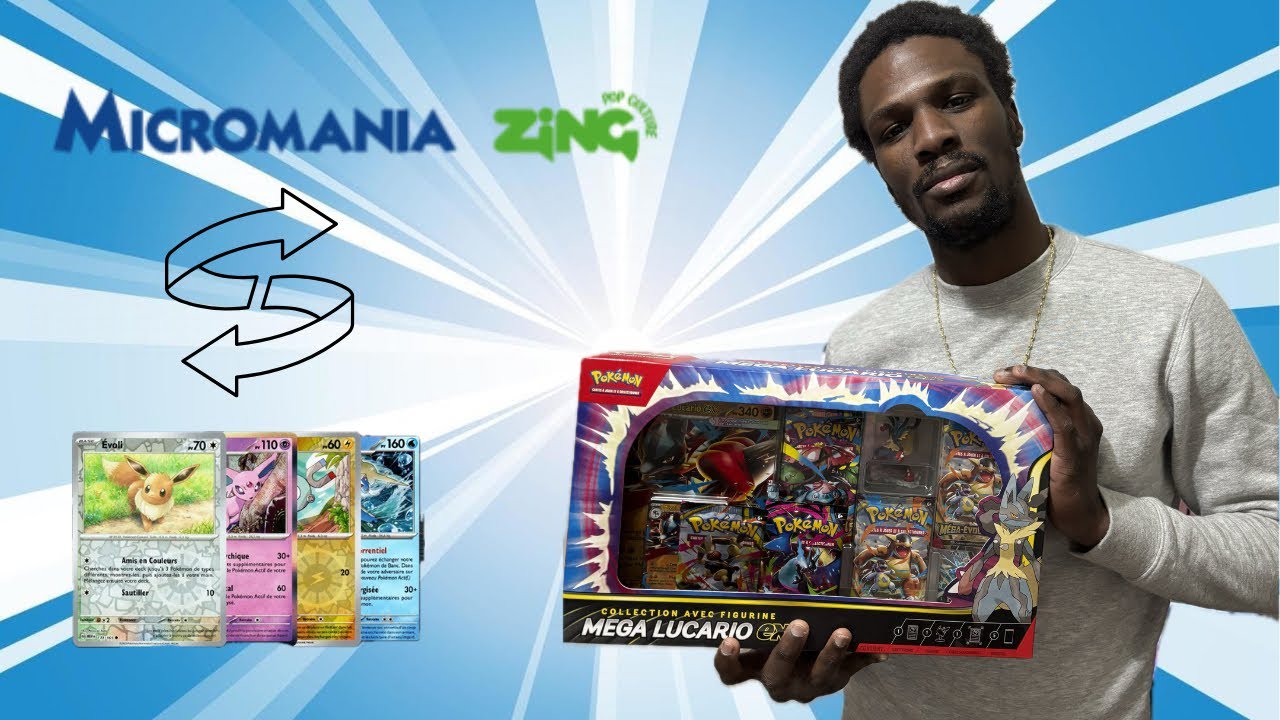 Rachat de CARTES MICROMANIA + ouverture COFFRET MEGA LUCARIO ! 