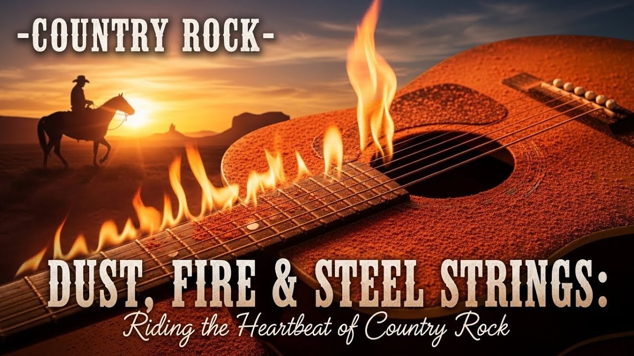 -COUNTRY ROCK-  Dust, Fire & Steel Strings: Riding the Heartbeat of Country Rock