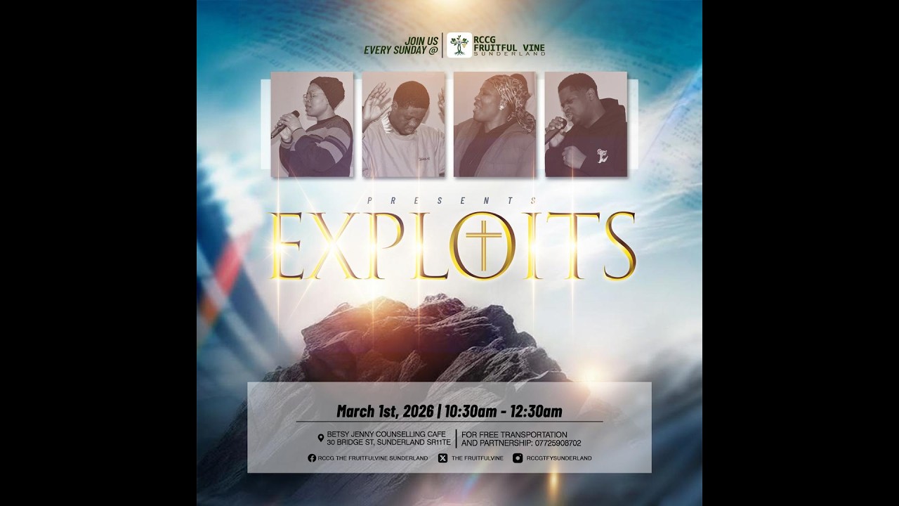 RCCG THE FRUITFUL VINE | SUNDERLAND UK|| 01/03/2026