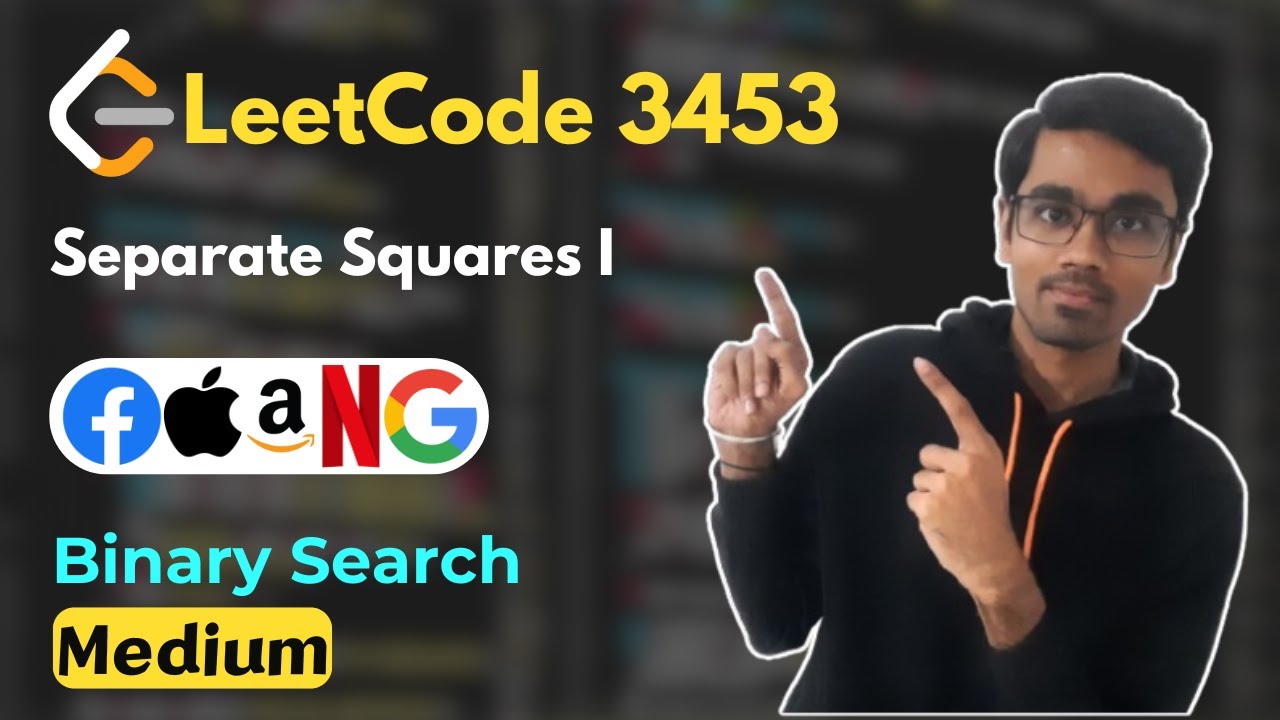 Separate Squares I | LeetCode 3453 | Binary Search