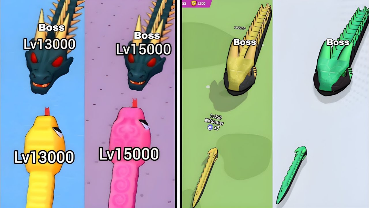 🔥 Snake Rush Clash Battle 3D VS Snake Hero 🔥 Epic Snake Fight Gameplay