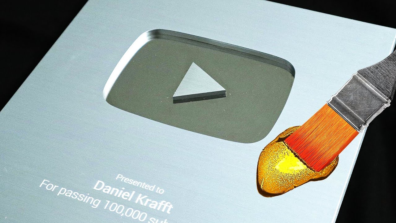 Я сделал настоящую золотую кнопку воспроизведения