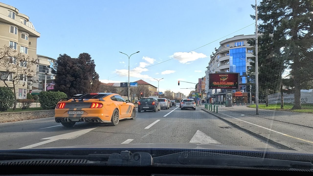 DRIVING THROUGH SKOPJE - RELAX DRIVING THROUGH SKOPJE MACEDONIA #skopje #driving #4k