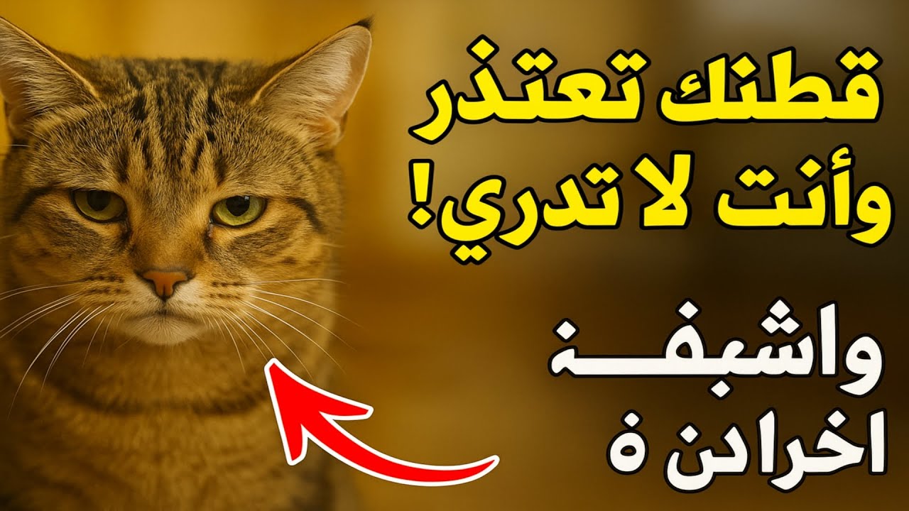 قطتك تعتذر وأنت لا تدري! 20 إشارة خفية (سرية) 😼