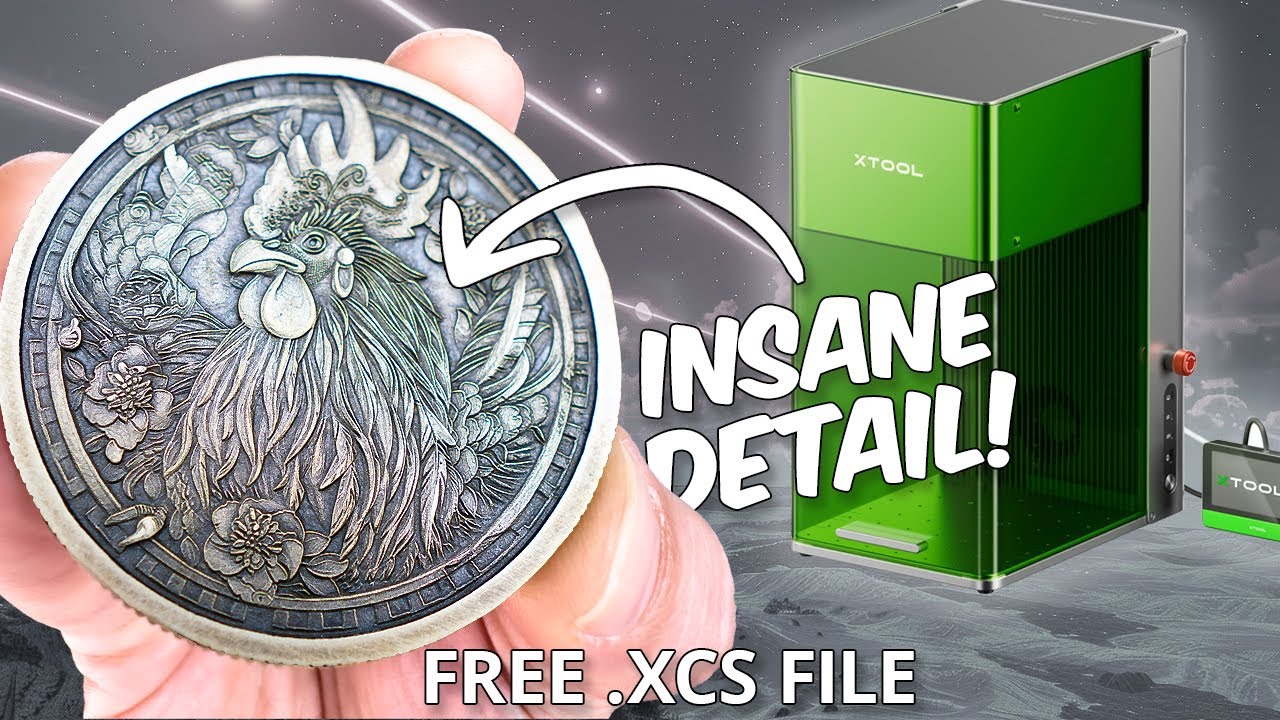 3D Engrave Coins with the xTool F1 Ultra! (Tutorial)