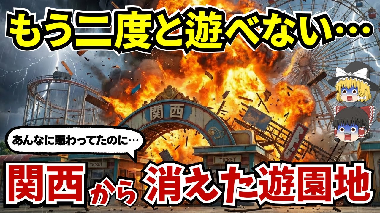 なぜ消えた⁉関西から姿を消した伝説の遊園地10選…50代が涙する青春の跡地