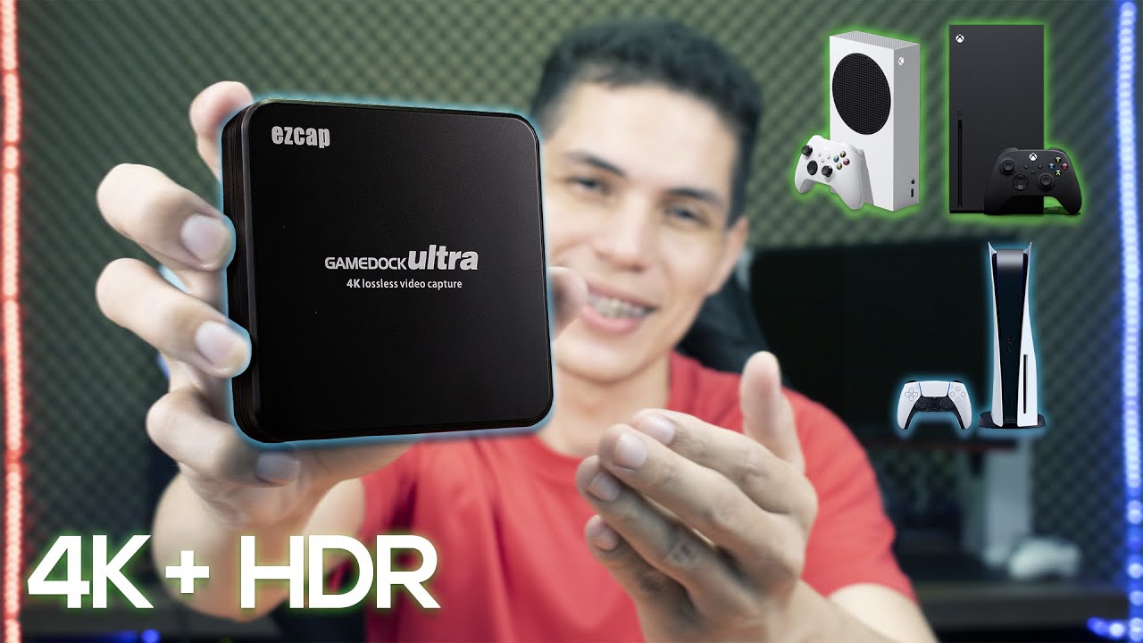 Chegou! Melhor Placa de Captura Barata 2024 (Ezcap326 GAMEDOCK ULTRA) JOGOS EM 4K+HDR e 120 FPS Top!