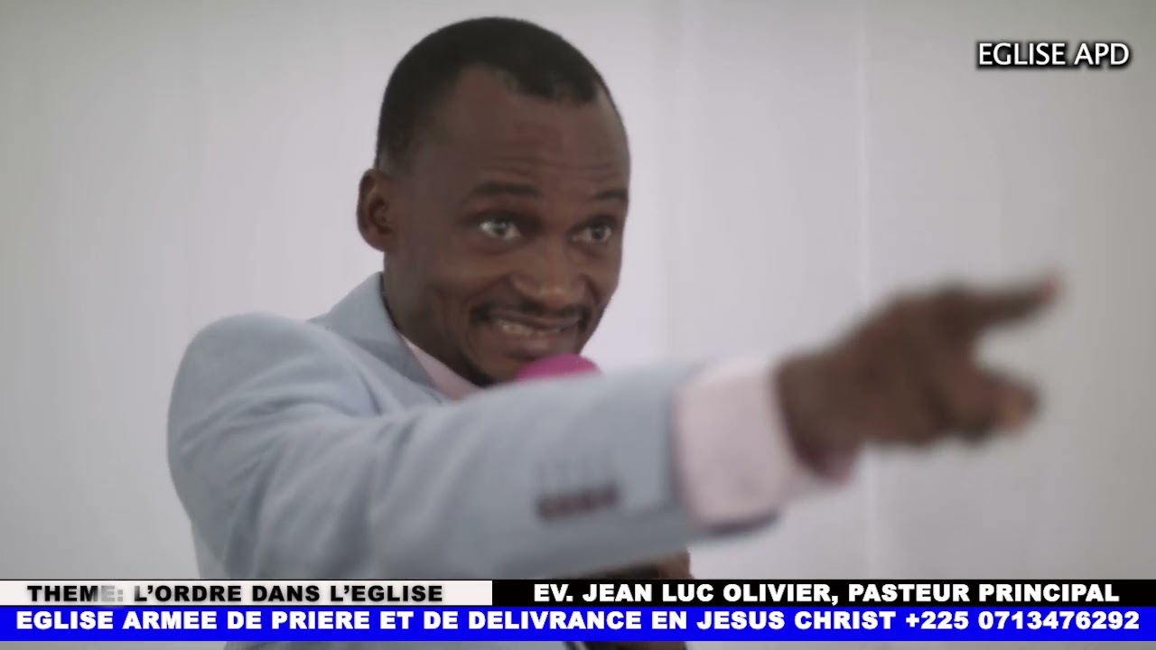 PREDICATION . THEME: L'ORDRE DANS L'EGLISE.EV JEAN LUC OLIVIER ZAHOURI.