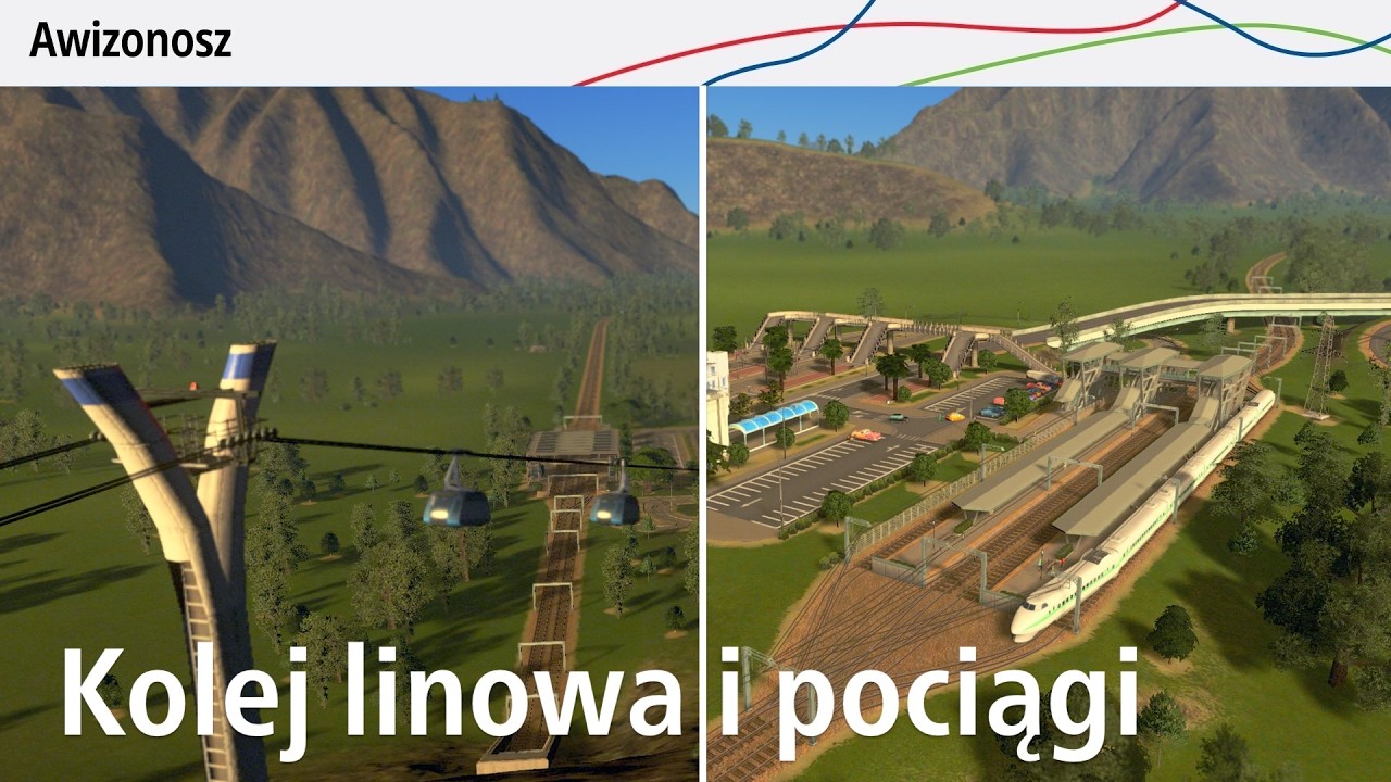 #7 Czas na Pociągi i Kolej Linową! - Mniejsza Z Cities Skylines PS5