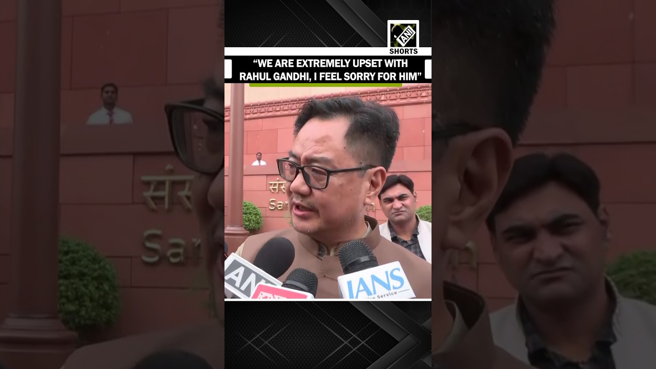 Rijiju slams Rahul Gandhi over Amit Shah accusation, says he failed to speak on Paper Leak Bill