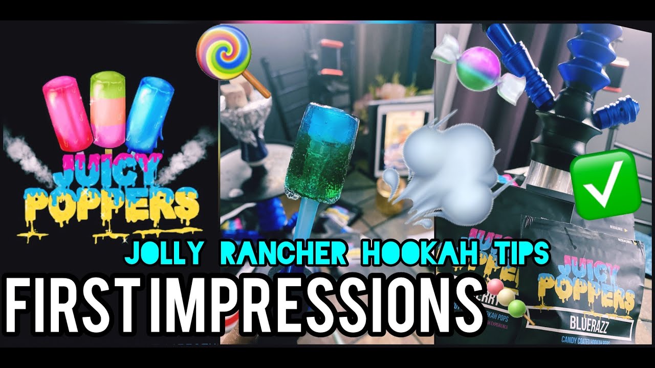 #JUICYPOPPERS | JOLLY RANCHER CANDY HOOKAH TIPS 🍒 🍏