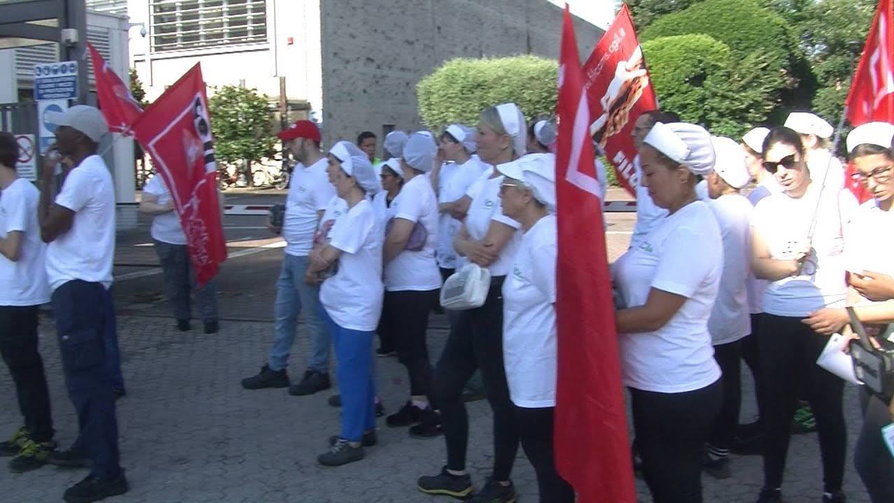 Isem Vigevano, la protesta dei lavoratori: 