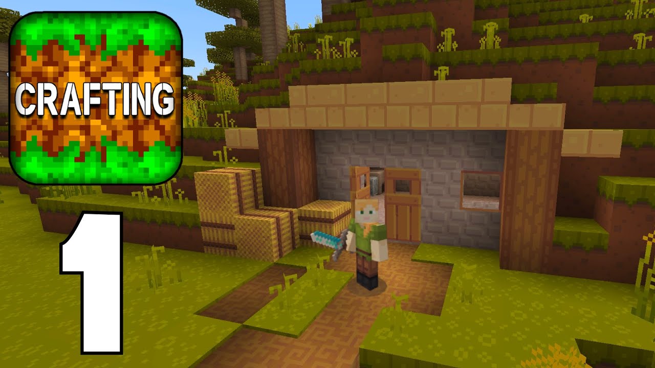 Crafting And Building - Survival Gameplay Part 1 - SURVIVAL BASE!!