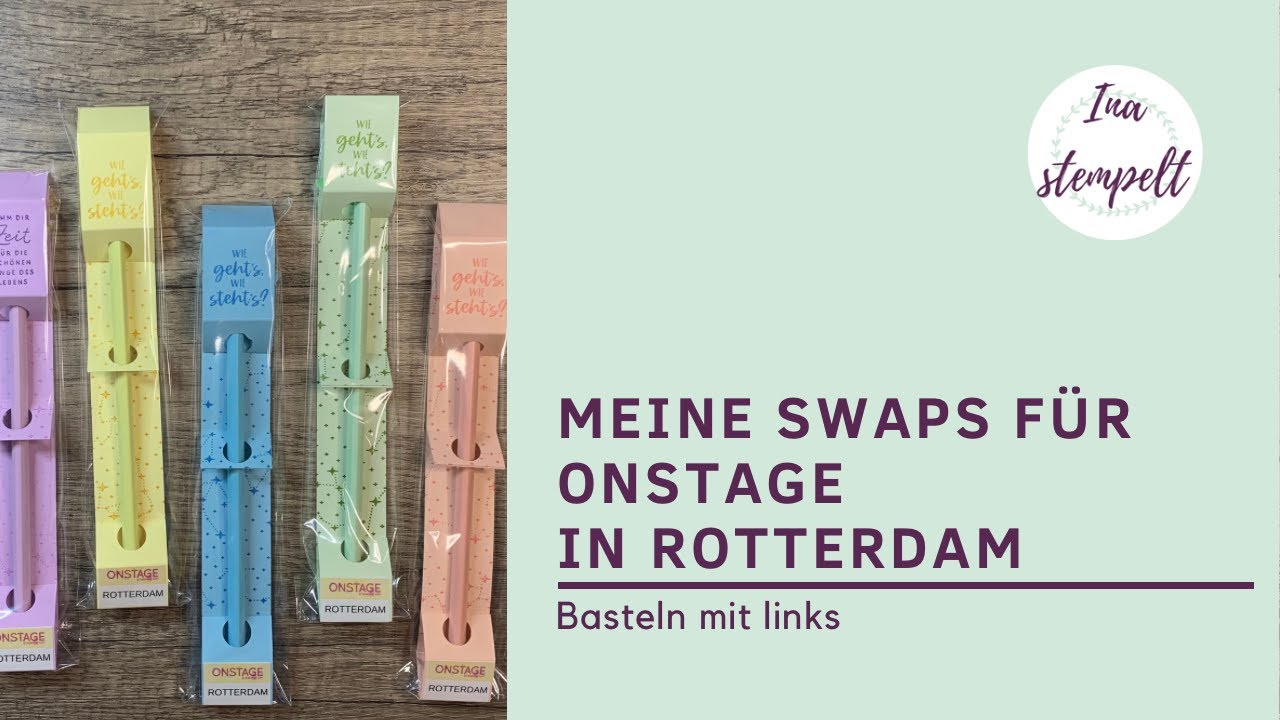 Swaps Für Onstage in Rotterdam | Bleistiftverpackung | Tauschprojekte | Stampin'up!