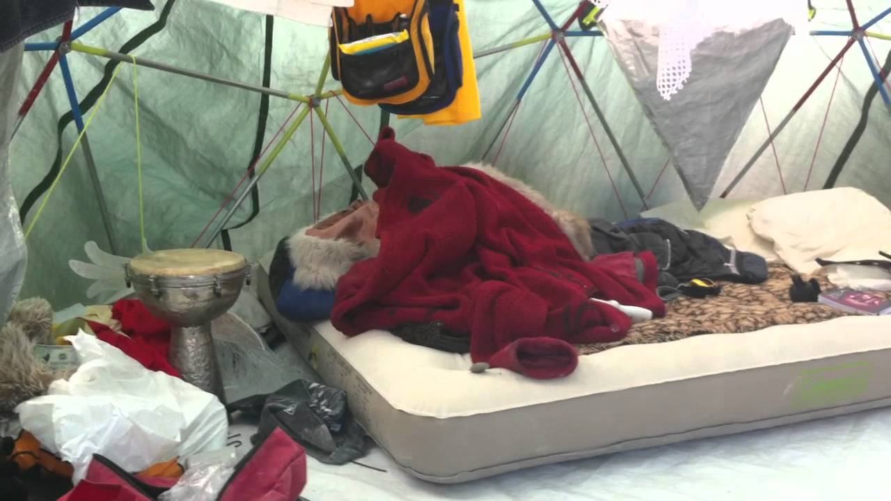 My Geodome for Burning Man 2011 on the Playa getting dusty