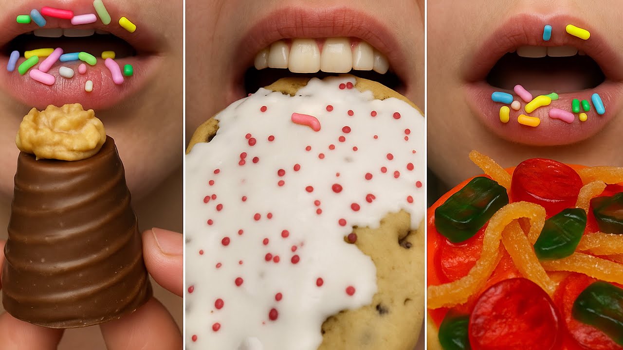 ASMR Satisfying Yummy Eating 🍬 | Crunchy Candy Sounds for Sleep, Relaxation & Study Focus