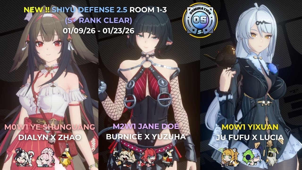 NEW Shiyu Defense Node 5 (S+ Rank) | M0W1 YSG, M2W1 Jane Doe & M0W1 Yixuan | Zenless Zone Zero 2.5