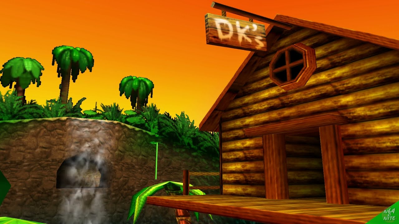 pov: You Stay the Night in DK's Tree House in Donkey Kong 64 (Relaxing Music Mix Playlist)
