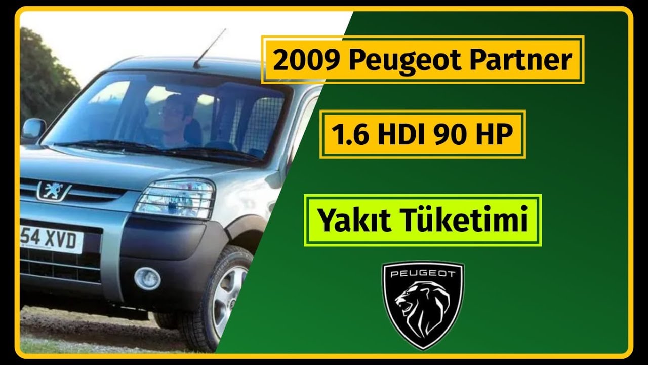 2009 Model Peugeot Partner 1.6 HDI Yakıt Tüketimi