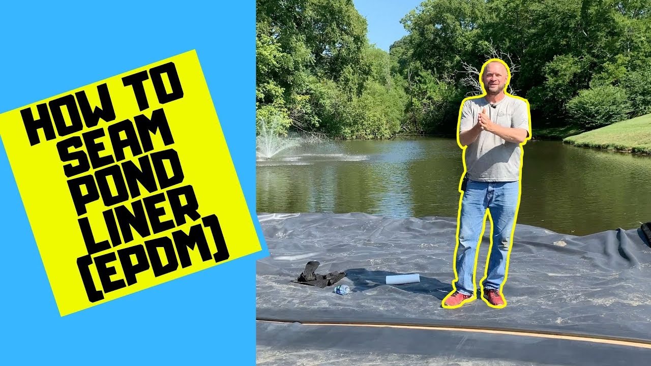 Как соединить швы в прудовой пленке из EPDM | Профессиональный метод двойного шва!