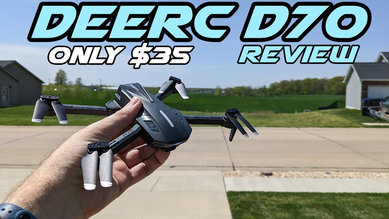 DEERC D70 Mini Foldable WIFI FPV Drone Review | Only $35