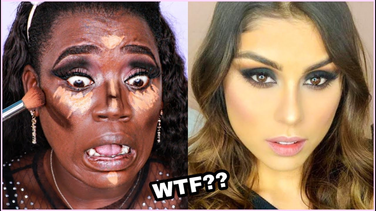 DESMINTIENDO a Pautips??🔥 INTENTE SEGUIR SU TUTORIAL EN PIEL NEGRA OSCURA ♥
