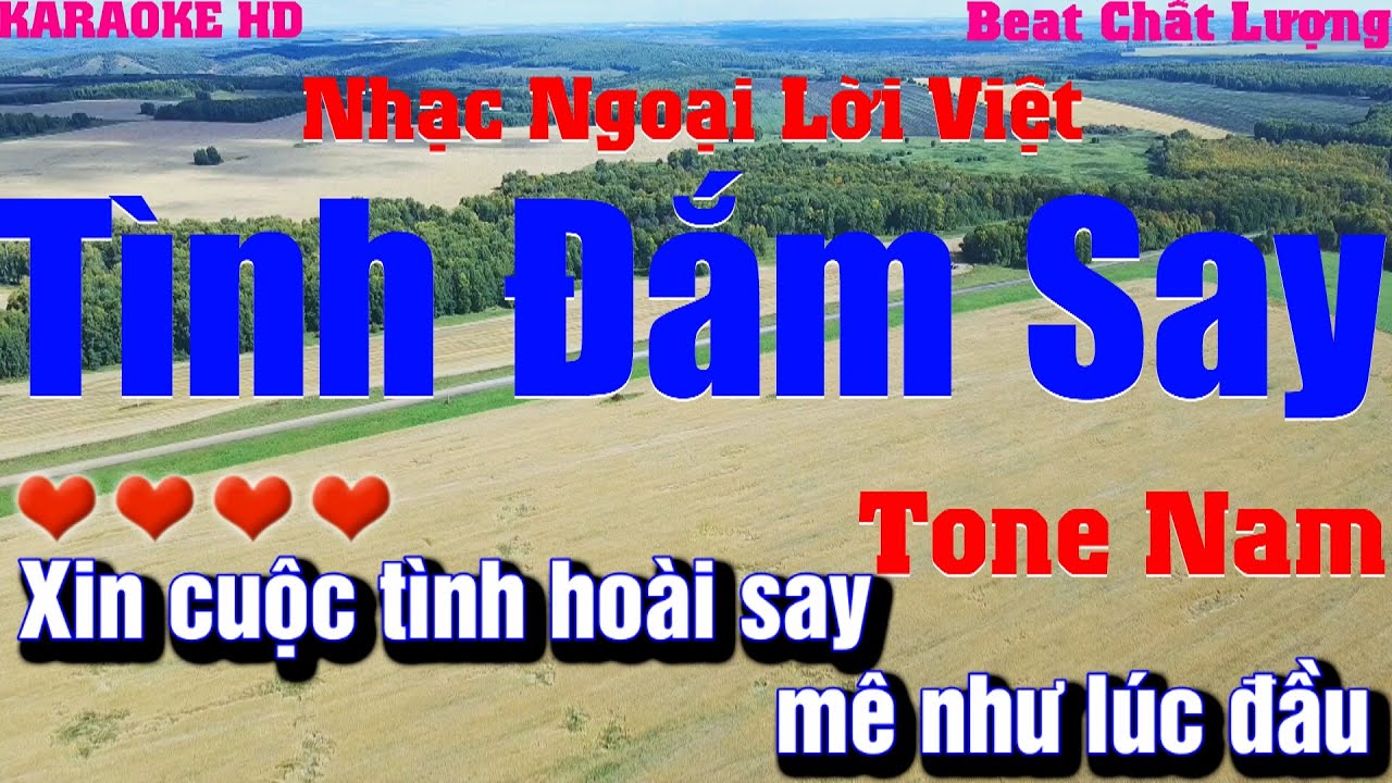 Karaoke Tình Đắm Say (ModernTalking)l Tone Nam l Beat phối mới Âm thanh ra chất lượng,cực hay,dễ hát