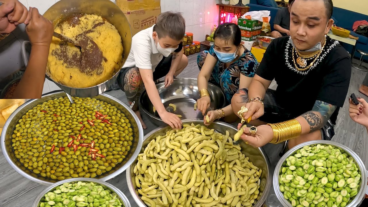 Khủng khiếp nồi mắm ruốc toàn tôm khô vàng đẹp cực ngon, với quy trình xào hơn 3 tiếng của Bảy Bóng