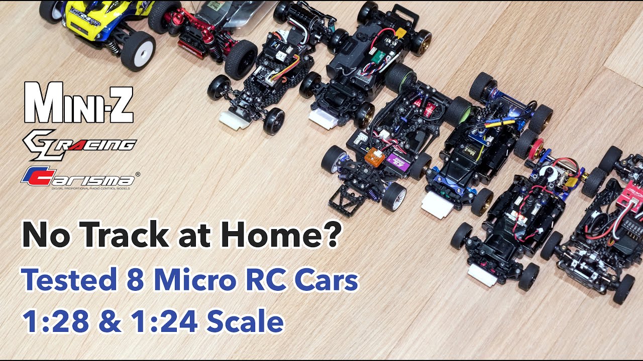 Do Mini-Z and Micro RC Cars drive well on a wood surface? Tested 8 cars! Kyosho, GL Racing, Carsima