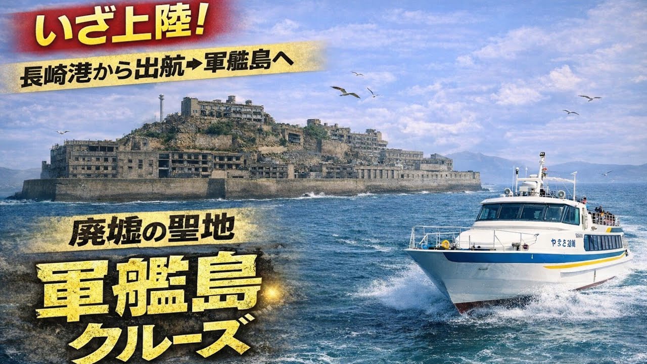 廃墟の聖地、軍艦島に上陸！朽ちてゆく軍艦島の歴史と暮らしに触れ合う【九州観光⑨】