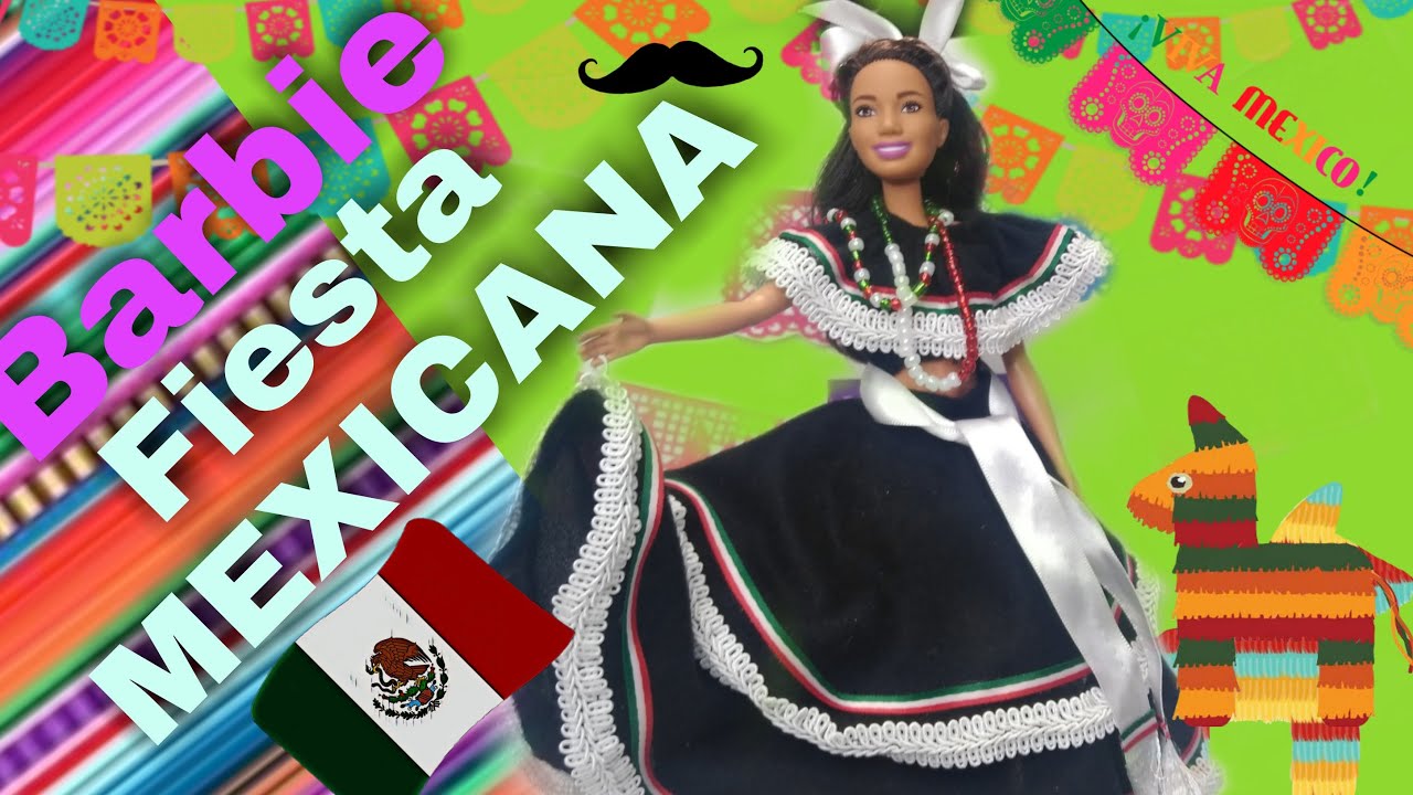 DIY, viste a @Barbie en estás fiestas Mexicanas 🇲🇽 aprende hacer un vestido patrio .