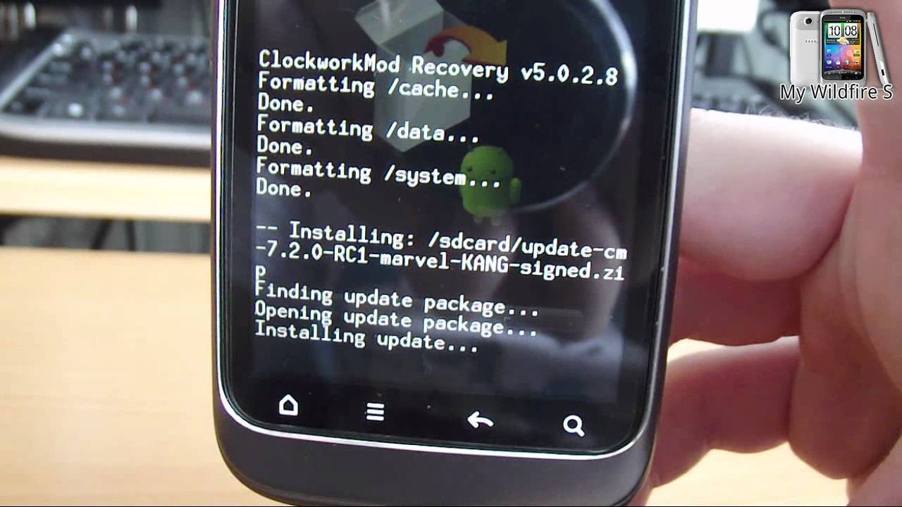 Установка CyanogenMOD на Htc Wildfire S.mp4