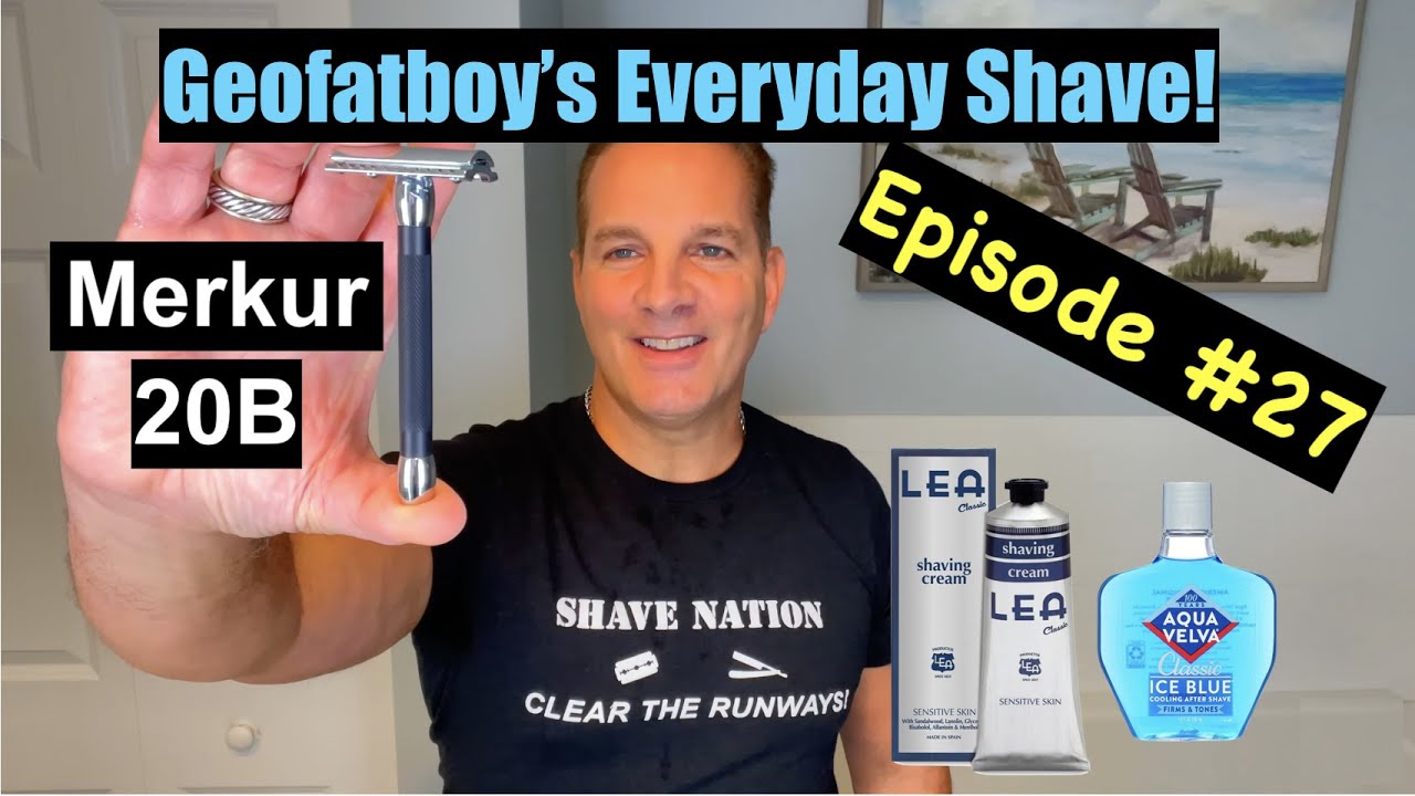 Merkur 20B Geofatboy's Everyday Shave #27 Lea-Aqua Velva