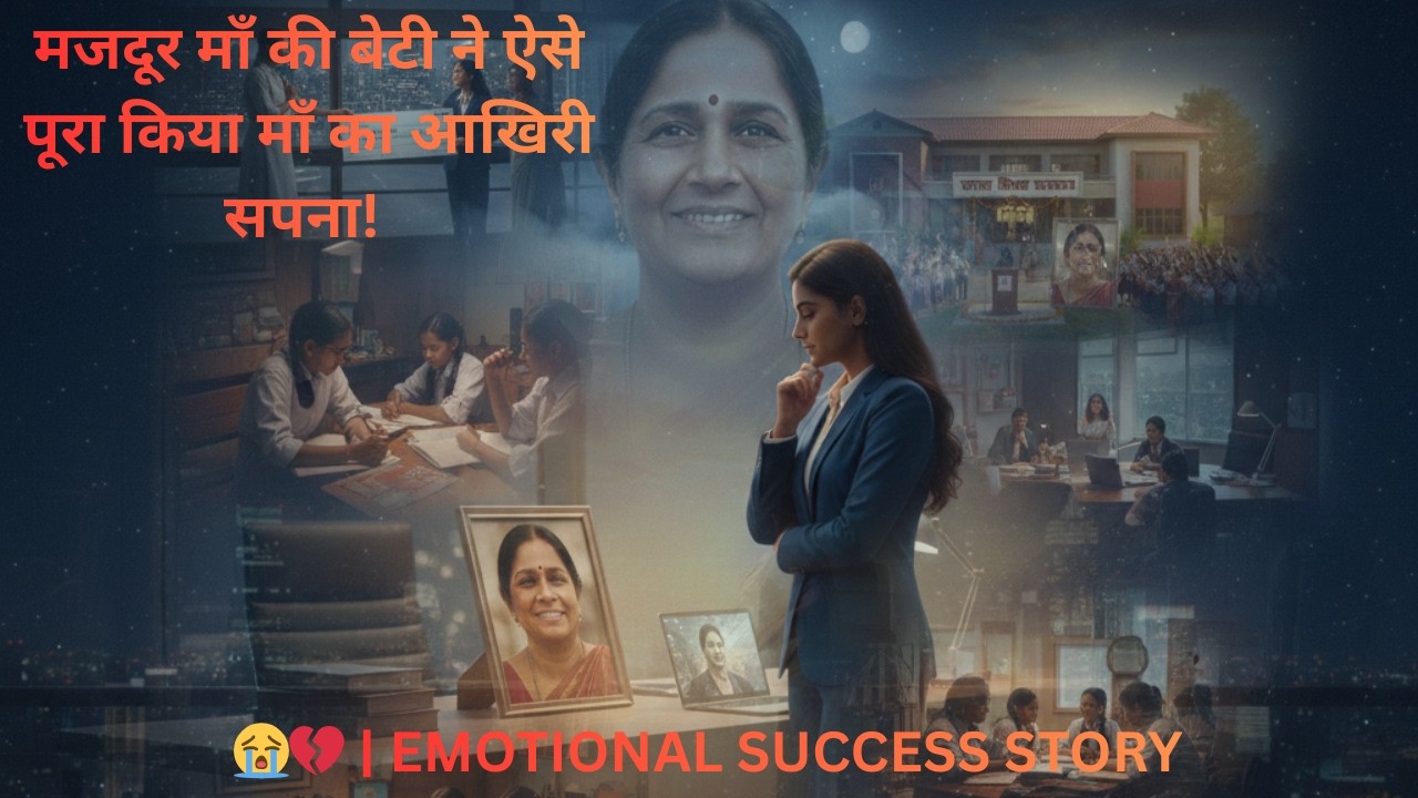 मजदूर माँ की बेटी ने ऐसे पूरा किया माँ का आखिरी सपना! 😭💔 | Emotional Success Story