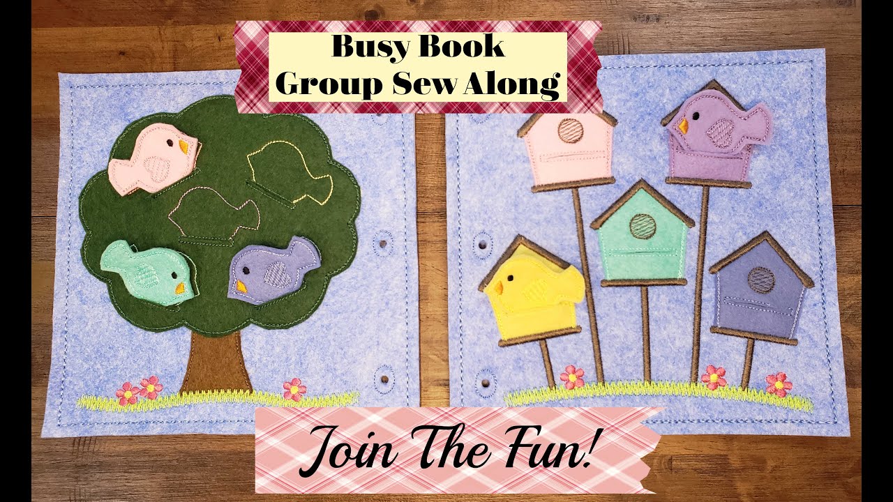 Busy Book 1 - Group Sew Along with Designs By Juju