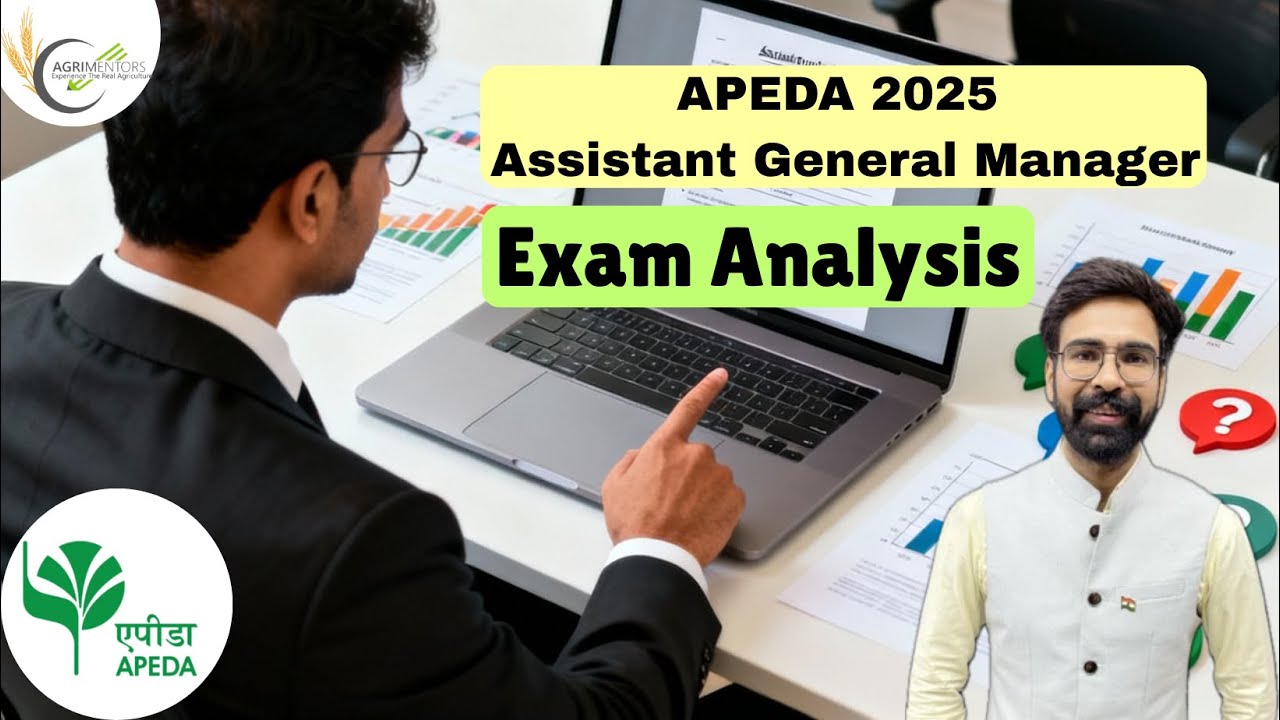 APEDA 2025 Assistant General Manager | Question Paper Analysis, Answer Key & Detailed Discussion