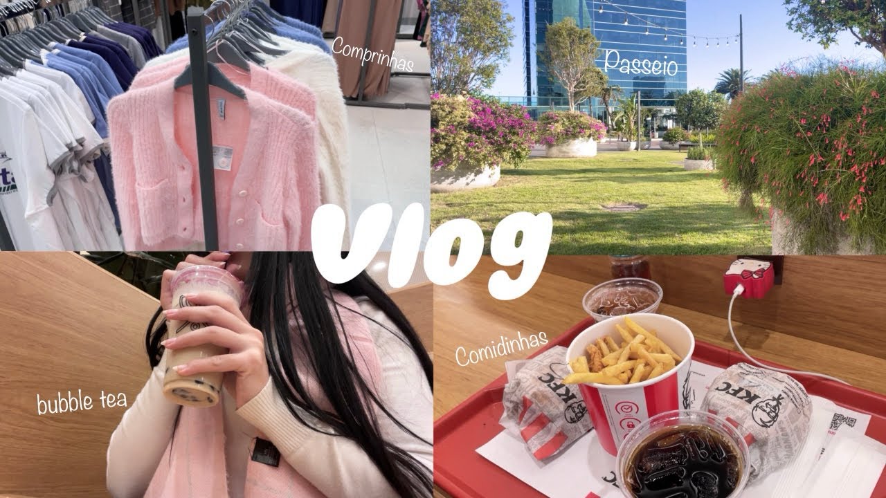 Vlog: Um dia calmo no shopping 𐙚₊˚⊹♡[ introvert diary]