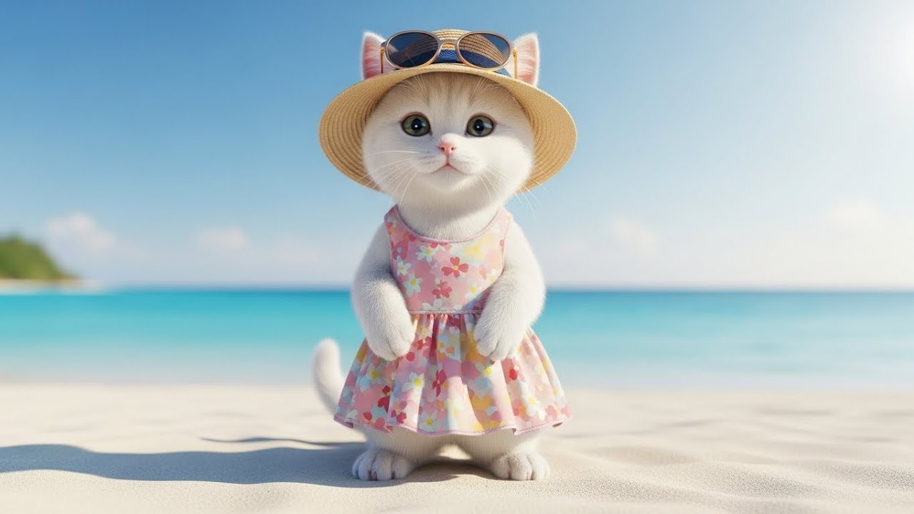 🐱 Bedtime Lullaby with Cute Cats | English Sleep Song for Kids